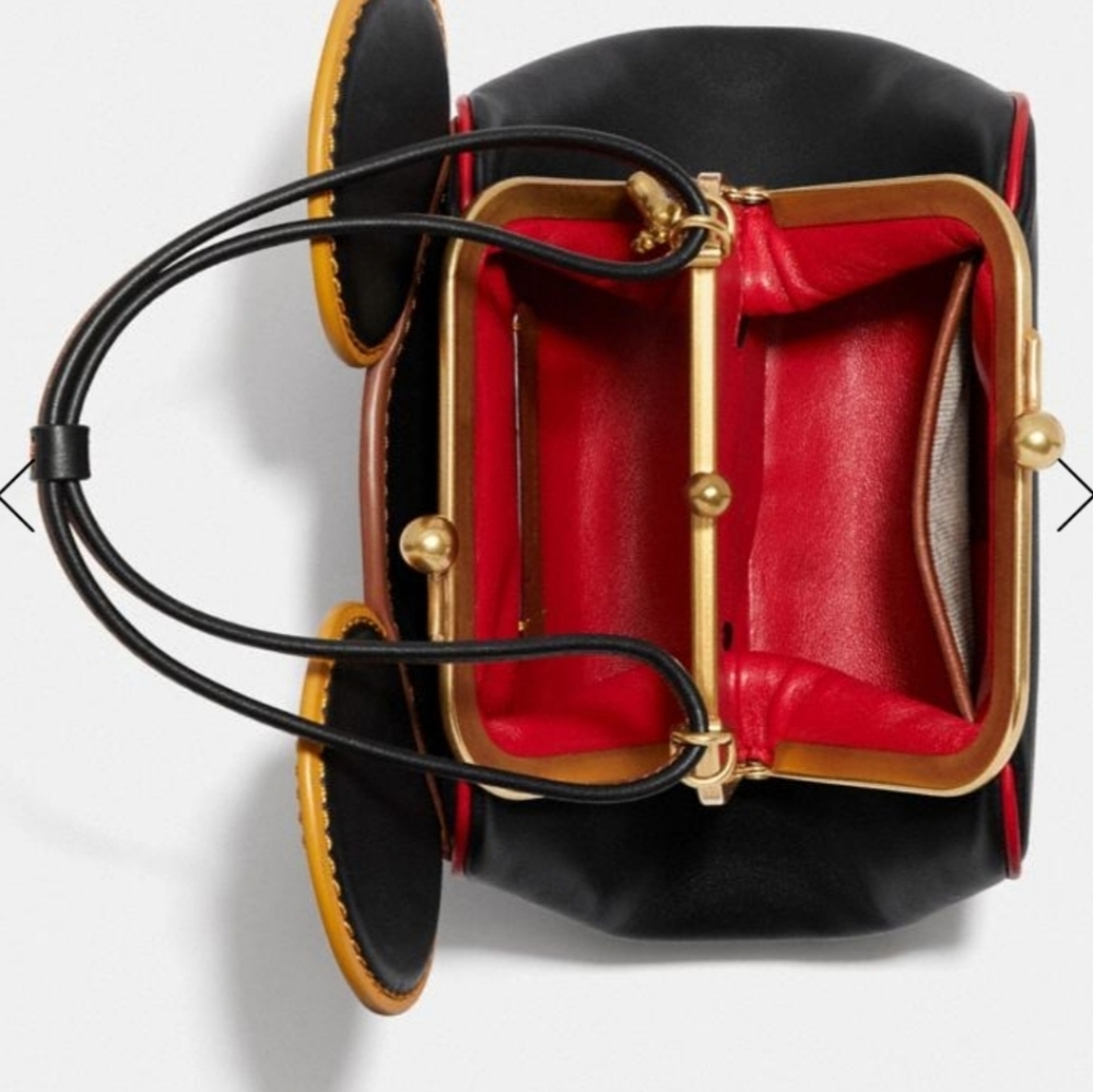 Coach Disney Mickey Mouse X Kisslock Bag - Picture 15 of 16